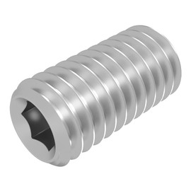 SECCARO 20 Pcs M10 x 20mm Stainless Steel V2A VA A2 DIN 913 / ISO 4026 Hex Socket Set Screw