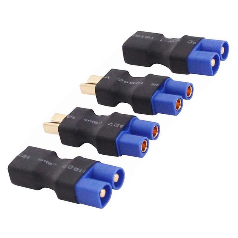 4pcs RC LiPo Battery Connector Adapter Compatible with EC3 to