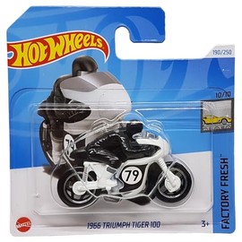 Hot Wheels - 1966 Triumph Tiger 100 - Factory Fresh 10/10 - HRY62 - Short Card - Motorcycle - Mattel 2024 - 1:64