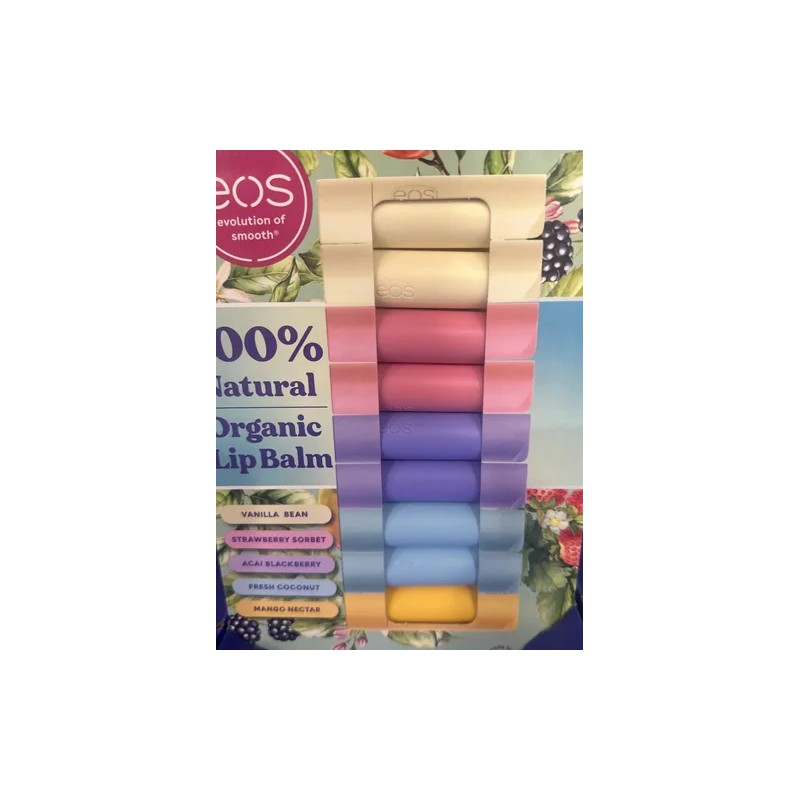 Eos Pack 9 Bálsamos Labiales Orgánicos Manteca De Karité