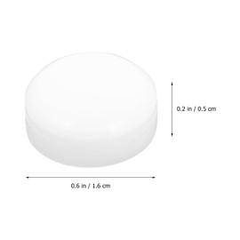 Baluue Screw Cover Caps 200pcs Fold Screw Snap Covers Plastic Hinged Screw Cover Cap Cover for Furniture Hardware Screws Caps for Screw Head White Snap Button