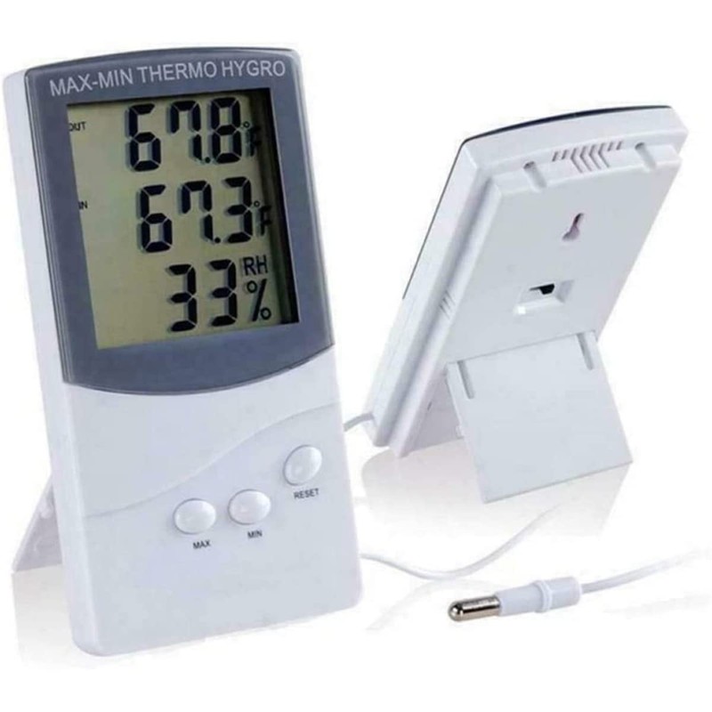 Digital Humidity Meter Thermometer LCD Display Indoor Outdoor Termometer Hygrometer