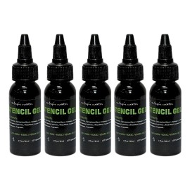 Kit Gel Hectografico Pega Stencil Para Tatuaje 5pzs Transfer