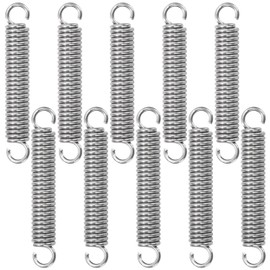 GUNGY Tension Springs with Hooks Stainless Steel Tension Spring 35 mm Outer Diameter 6 mm Wire Diameter 1.0 mm Maximum Tensile Force 3.38 kg 1.0 x 6 x 35 mm Pack of 10