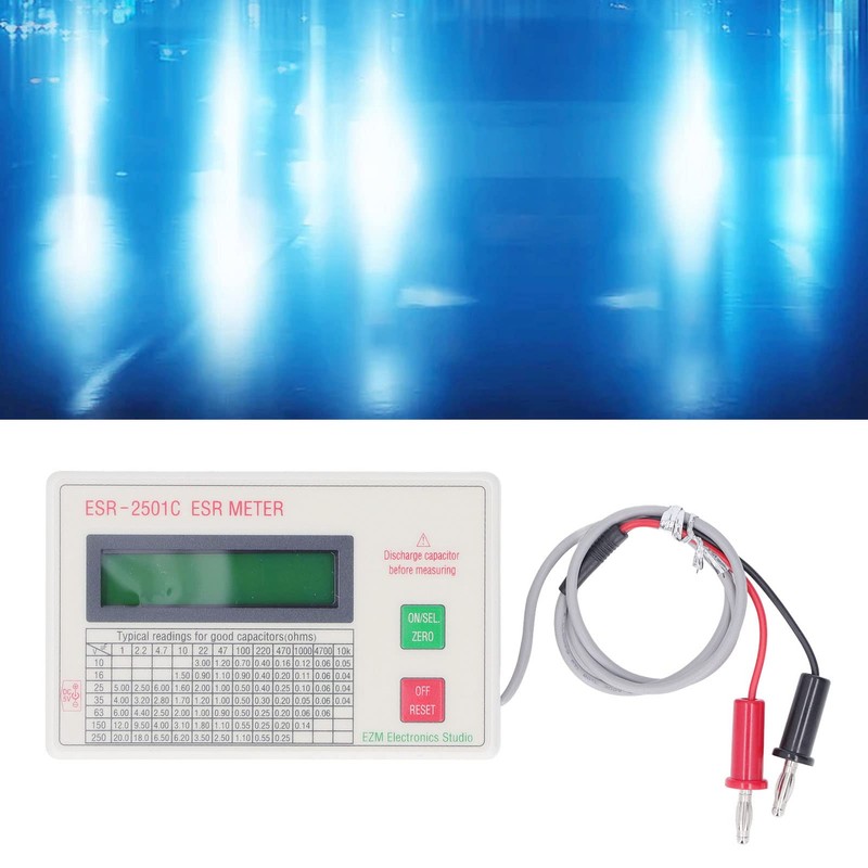 Capacitor Tester, Capacitance Meter LCD Display Meter with Smart Shutdown
