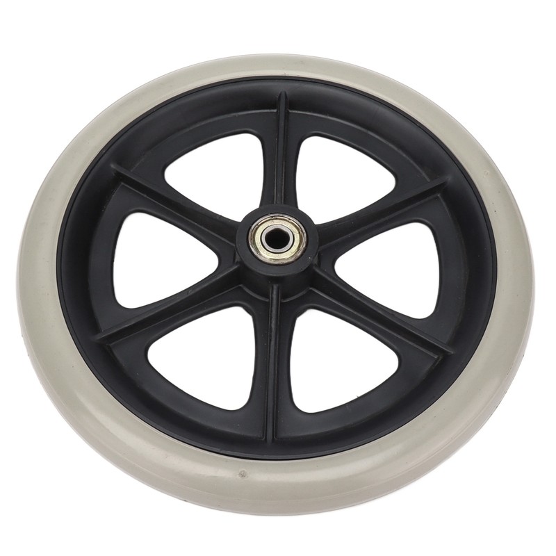 Wheelchair Wheel 8in PU Walker Caster Replacement Skidproof with Ball