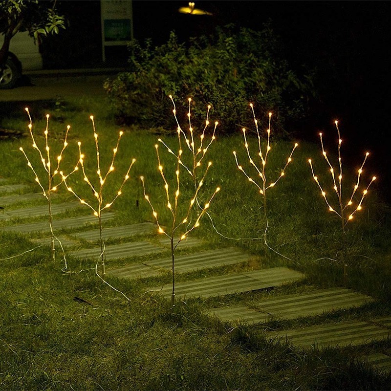 Vanthylit 3PK 30'' Lighted Birch Twig Branches with 60 LED
