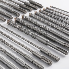 Wensilon Extension Concrete Drill Bit Lengthening 1pcs 5/8" X 39" Cross-Type Double Thread Carbide Material Suitable For Concrete, Brick, Cement Walls, Stone, extra long Hammer Drill Bits For Concrete