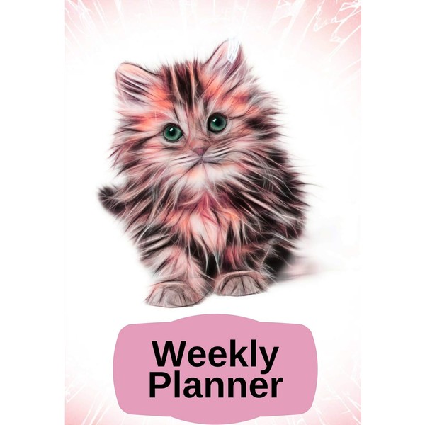 Weekly Planner: 2019 | 365 days| (7 x 10) (Kitty)