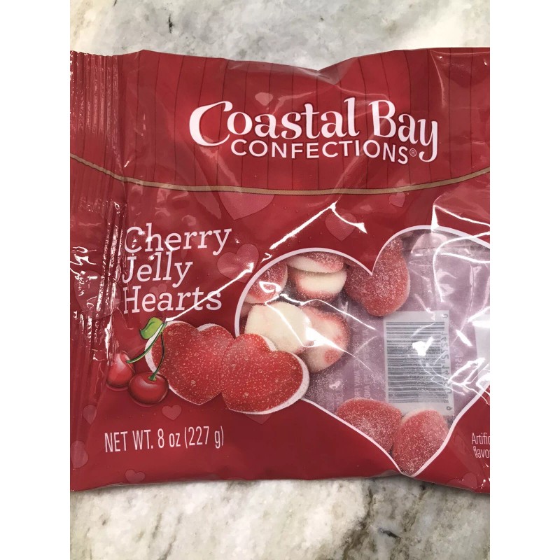 Jelly Belly Coastal Bay Connections Cherry Jelly Hearts 8oz/227gm