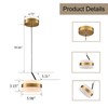 DANSEER Mid Century Modern Gold LED Pendant Light, Mini Hanging