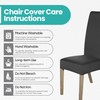 High-Back Chair Covers for Dining Room Chairs – Spandex Stretch,