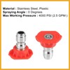 Partuto 0 Degrees High Pressure Washer Spray Nozzle Tips Quick
