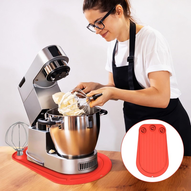 Casbomy Mixer Sliding Mat for KitchenAid with 3 Mixing Heads