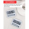 Digital Multifunction Timer with Clock, 10 Preset Alarms, Countup &