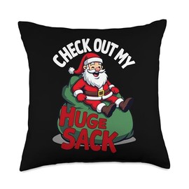 Check Out My Huge Sack Santa Christmas 2024 ltsp Throw Pillow