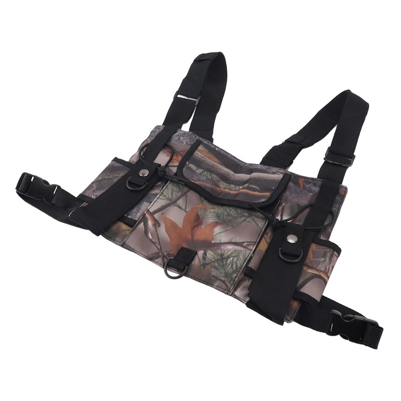 Radio Chest Harness Chest Front Pack Pouch Vest Rig Radio