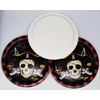 Doyomtoy The Pirate Skull Party Tableware Set, Serve 16 Guests