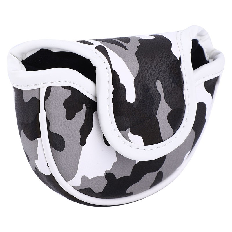 PU Leather Camouflage Semicircular Waterproof Magnetic Buckle Golf Putter Head