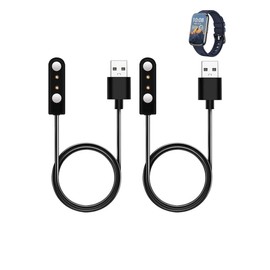 WUNIAK Charging Cable for RLQA D26E Fitness Tracker Health Smart Watches for Women Men, Magnetic USB Flexible Charging Cable Accessories for RLQA D26E Fitness Tracker,(2 Pack