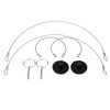 Estink 2PCs Universal CNC Aluminum Car Vehicle Racing Bonnet Hood