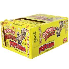 ASS KICKIN' Habanero Microwave Popcorn Bags - 12 Pack - Ultimate Spicy Popcorn Gourmet Gift - Makes a Great Movie Theater Popcorn or Snack Food for Movie Night