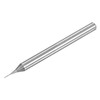 sourcing map Square Nose End Mill, 0.5mm Solid Carbide Long