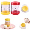 Asphodelia 2PCS Quick Egg Peeler Manually Egg Sheller,Portable Hard-Boiled Egg Shell Separator Egg with 1pc Hard Boiled Egg Piercer with Safety Lock Feature