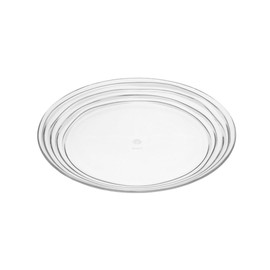 Udorich Elegant Clear Dessert Plates for Memorable Gatherings, Durable and Dishwasher Safe, Set of 4, 9-Inch