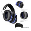 Soundproof Earmuffs Sports Sleep Study Antinoise Hearing Protection Earmuff(Blue)
