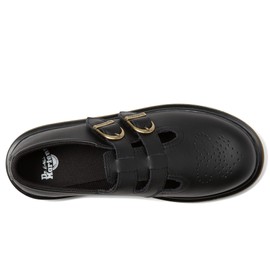 Dr. Martens® Kid's Collection 8065 – Kids Shoes for Travel and Leisure – Leather and Textile Construction – Round Toe Black Softy T 4 UK (US 5 Big Kid) M