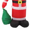 Inflatable Santa Decoration Built in LED Light Waterproof Inflatable Bag