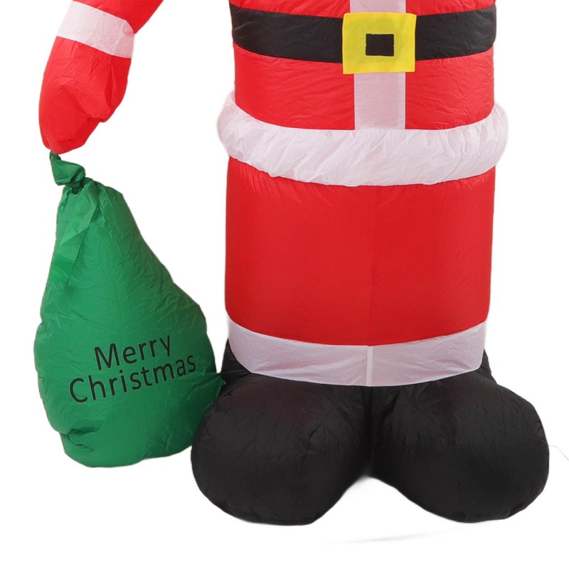 Inflatable Santa Decoration Built in LED Light Waterproof Inflatable Bag