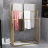 NEICELLE 3 Tier Standing Towel Rack - Extra Wide Large