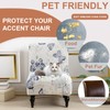 Eco-Ancheng - Funda para silla sin brazos, extraíble para sillas