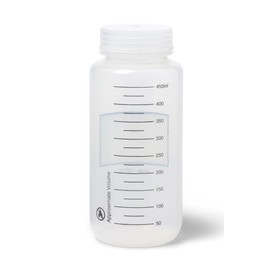 United Scientific® Unistore™ - Sample Containers with Lids - Polypropylene Wide Mouth Graduated Reagent Bottle - 16 Oz Bottles (500ml) Multi-Purpose Plastic Bottles with Lids, 1 Each