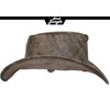 Black Jungle Denver Leather Western Hat Full Leather Cowboy Hat