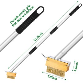 ROSTIUTE Paver Weed Removal Tool, Patio Sidewalk Weed Crack Remover Puller for Pavers, Crack and Paver Deck Crevice Weeder Cleaning Weeding Tool