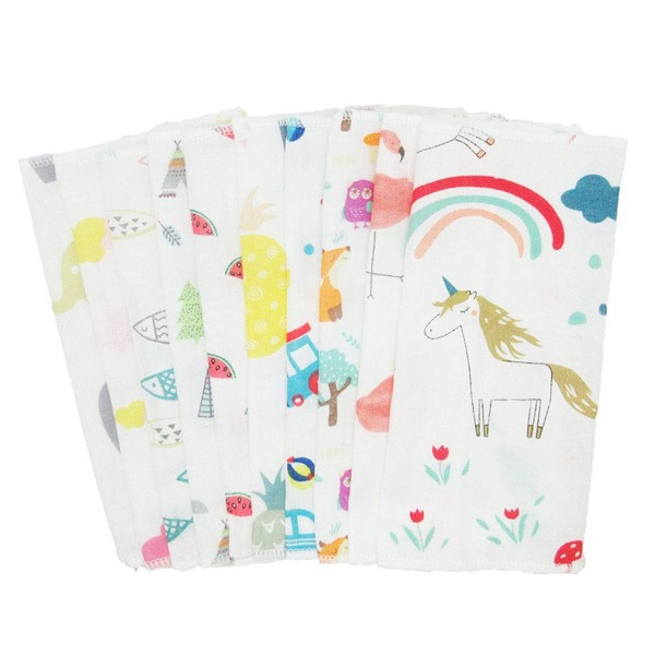 Panda Family Gauze Towel, Handkerchief, Mini Towel, Baby Use, Cute,
