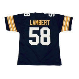 Jack Lambert Jersey Stitched Black Custom Football New No Brand/Logos (US, Alpha, Large, Regular, Regular, Black)