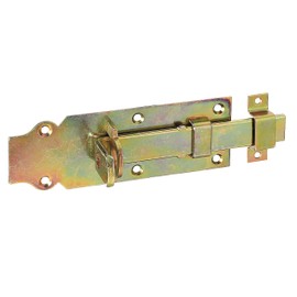 Alberts 116781 Schlossriegel | gerade, mit flachem Griff und befestigter Schlaufe | galvanisch verzinkt, dickschichtpassiviert | Platte 160 x 56 mm