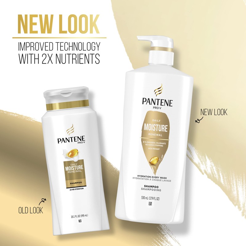Pantene Pro-V Daily Moisture Renewal Shampoo 17.6 fl oz Pump