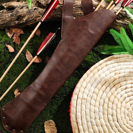 Eccliy Leather Hip Quiver for Arrows Archery Hunting Quiver Arrow Holder Handmade Archer Accessories for Shooting Targeting, Training, Cosplay