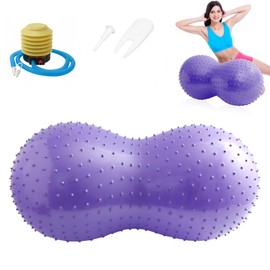Yoga Ball, 90 X 45 cm Gymnastikball, Yoga Erdnussball Peanut Ball Mit Luftpumpe, Erdnussball Für Kinder, Anti-Burst Peanut Massage Für Balance Luftpumpe, Gymnastikbälle, Yogaball, Pilates