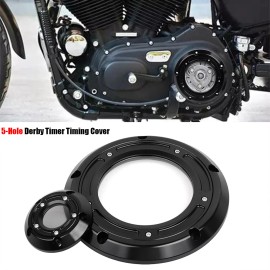 Unbranded CNC Clear Derby Timing Timer Covers For Harley Dyna Touring Street Glide Softail