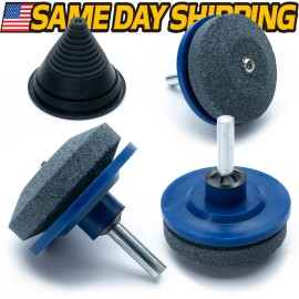 For Craftsman (3pc) Blade Sharpener w/Balancer Lawn Mower Fits Sears Craftsman 64988 050532