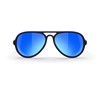 REKS Polarized Aviator Sunglasses - Unbreakable frame (Blue Mirror)