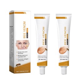 2pcs Bienengift Faltencreme,Bee Cream Bienengiftsalbe, Bienengift Creme für Falten Gesicht,Bienengift-Faltenentfernungscreme, Anti-Aging Gesichtscreme Moisturizer für Face und Hals Alle Hauttypen