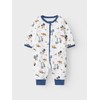 ONLY Baby Boys' Nbmnightsuit Zip Forest Noos, bright white