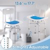 Shower Chair for Inside Shower - Height Adjustable Shower Seat